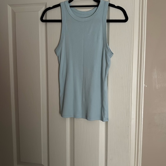 A New Day Ribbed Tank Top, Light Blue - Picture 6 of 6